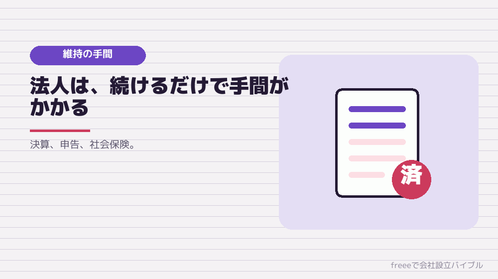 事務の手間と費用の差