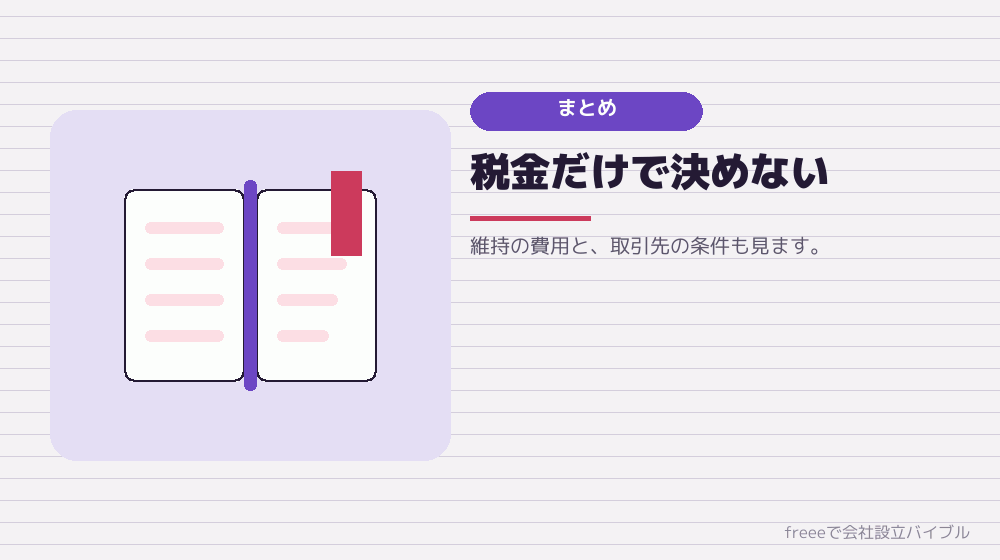 まとめ：手続きの重さと、相手の目線で決める