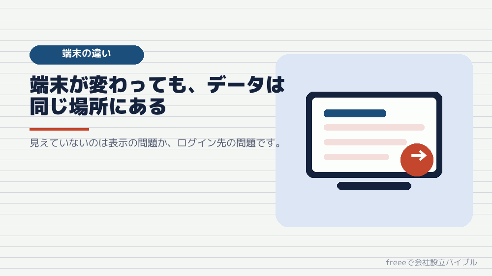 スマートフォンとパソコンで見え方が違うとき