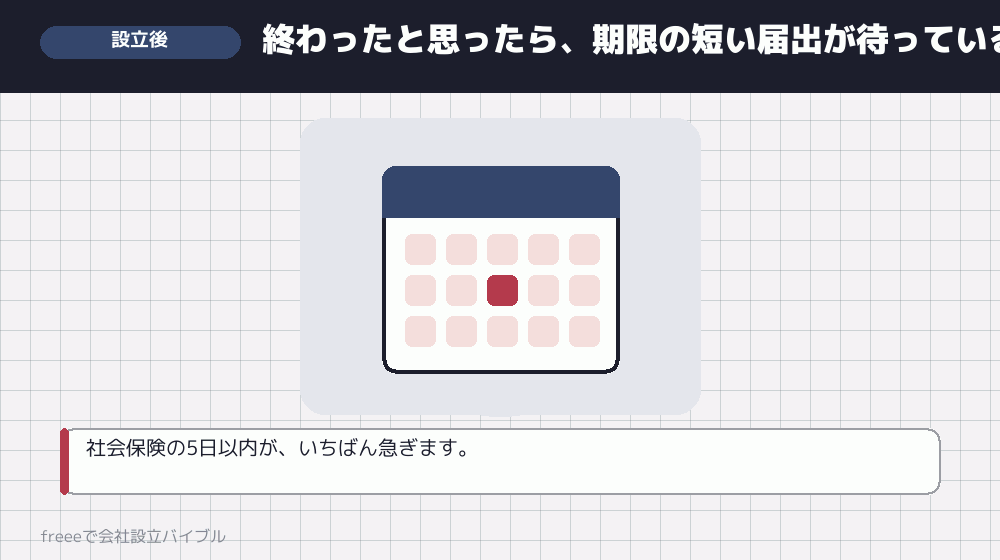 共通点7：登記完了後の届出で、もう一度慌てる