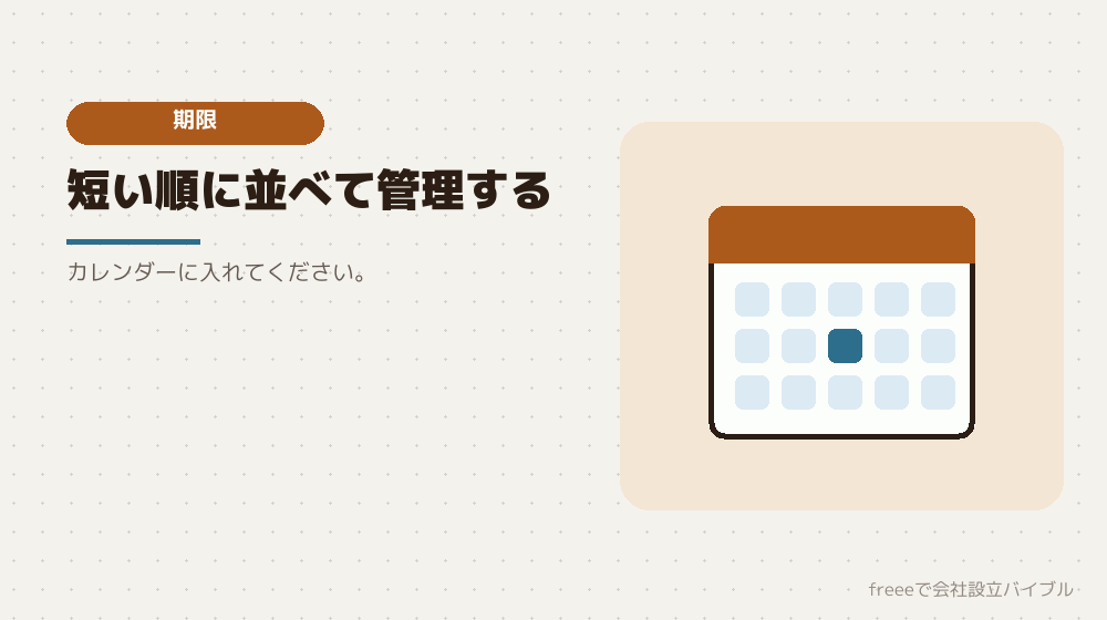 期限の一覧