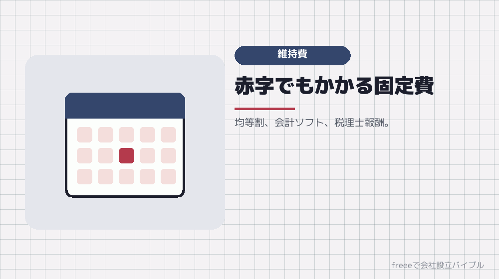 数字3：法人の維持費