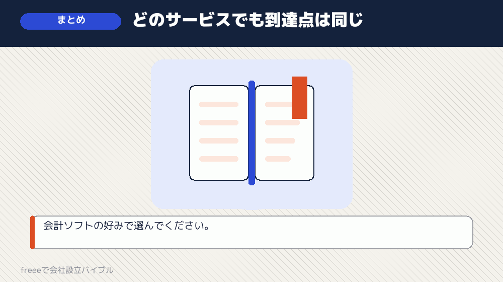まとめ:工程は同じ、選ぶのは設立後