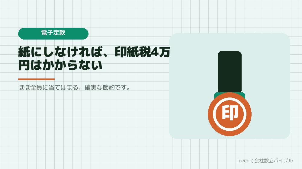 3位：電子定款にする（4万円）