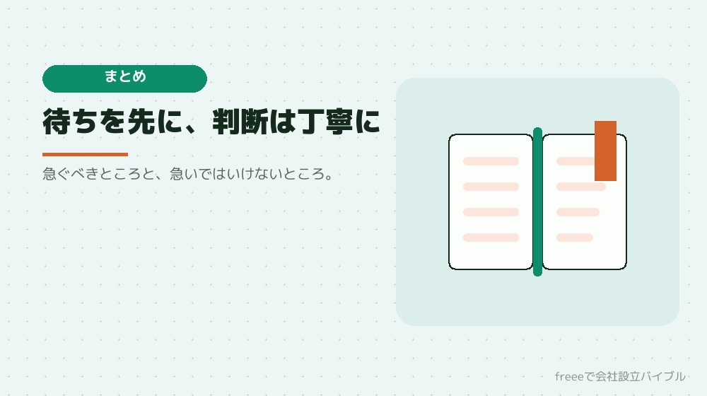 まとめ：初日の行動で、日数はほぼ決まる