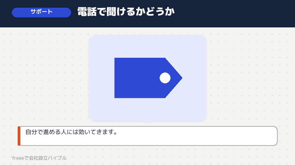 差がつく点その3：サポートの手段