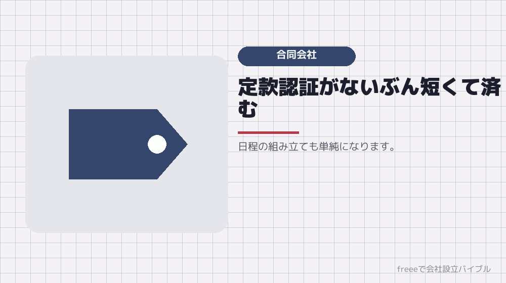 合同会社なら1〜2週間前から