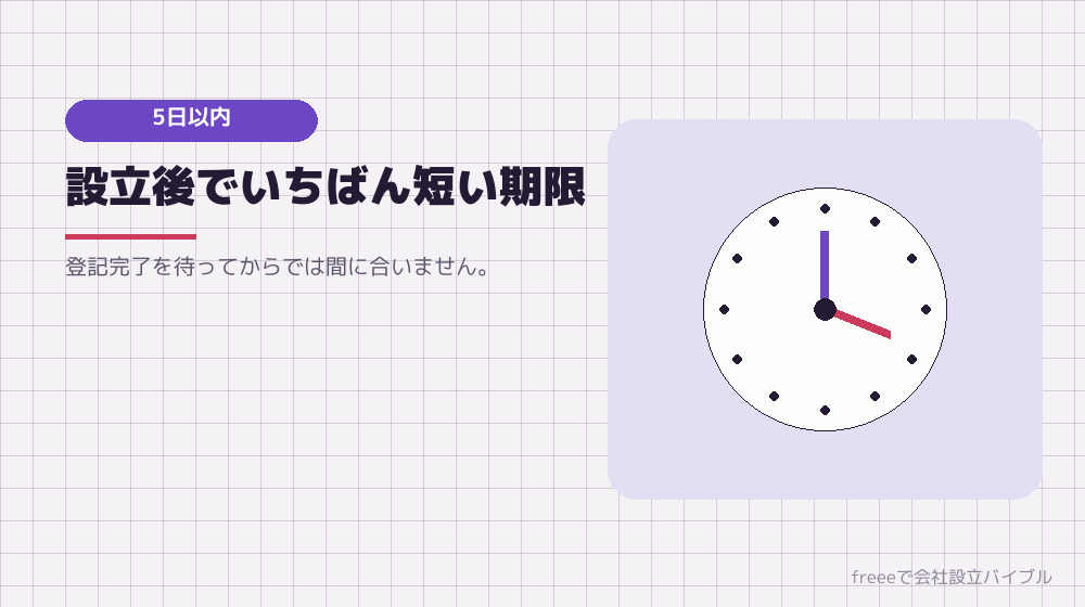 期限は事実発生から5日以内