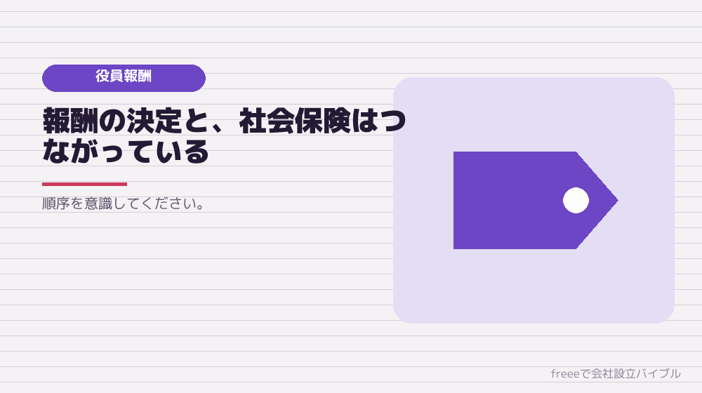 役員報酬が決まっていないと保険料が計算できない