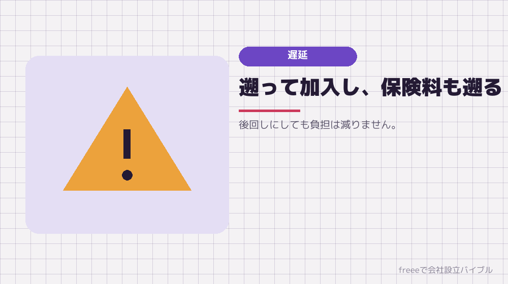 手続きが遅れるとどうなるか