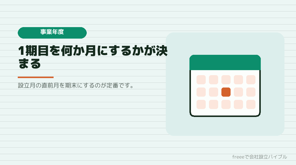事業年度と決算月の決め方