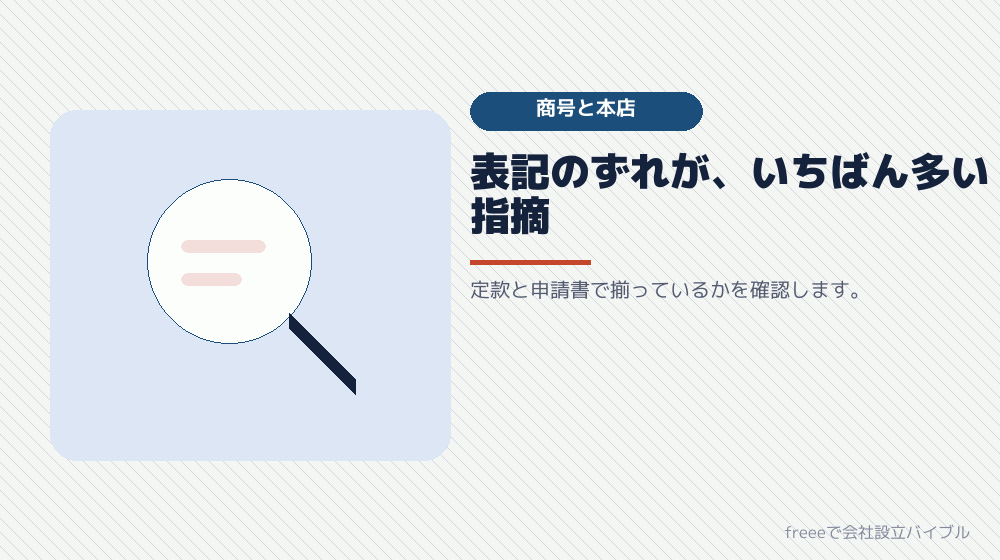 商号と本店の書き方