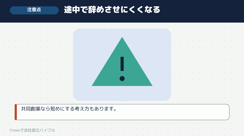 任期を10年にする場合の注意点