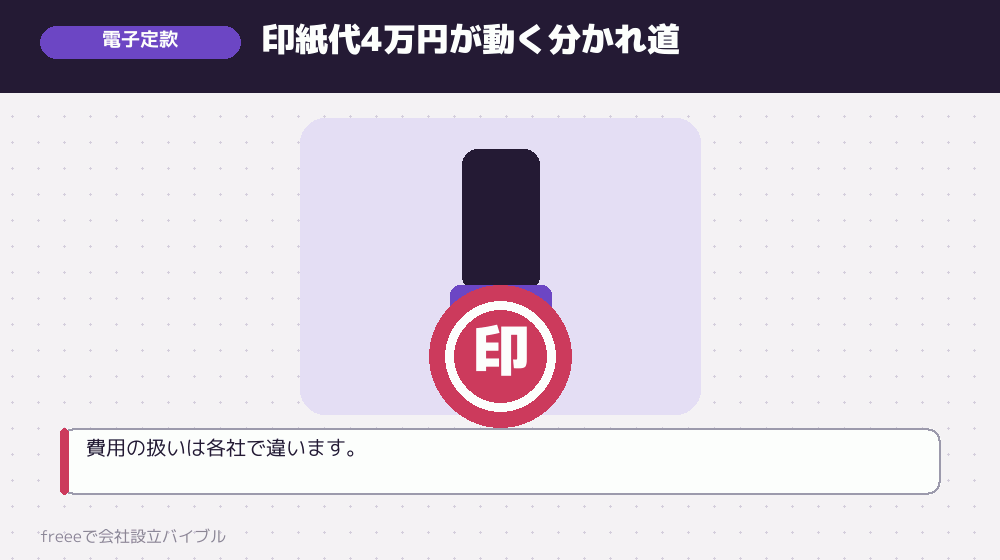 電子定款をどうするか
