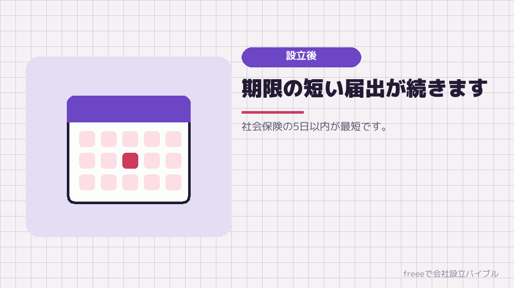 設立後の届出と会計への接続